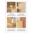 thumbnail image 3 of 360° Degree Rotating Tall Bookshelf, 5/6 Tiers Floor-Standing Corner Shelf, Invisible Bookshelf, Student Floor-Standing Storage Rack Space Saver(Brown,5 Tiers), 3 of 6