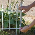 thumbnail image 6 of Sunnydaze Roman 18" x 22" White Iron Decorative Garden Fence Panels (5 Count), 6 of 15