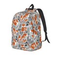 thumbnail image 1 of Fotbe Vintage Blue Fox Family A Mochila de Lona con Estampado, Mochila Duradera, Mochila Versátil de Alta Calidad, Mochila Compacta Vintage-Small, 1 of 5