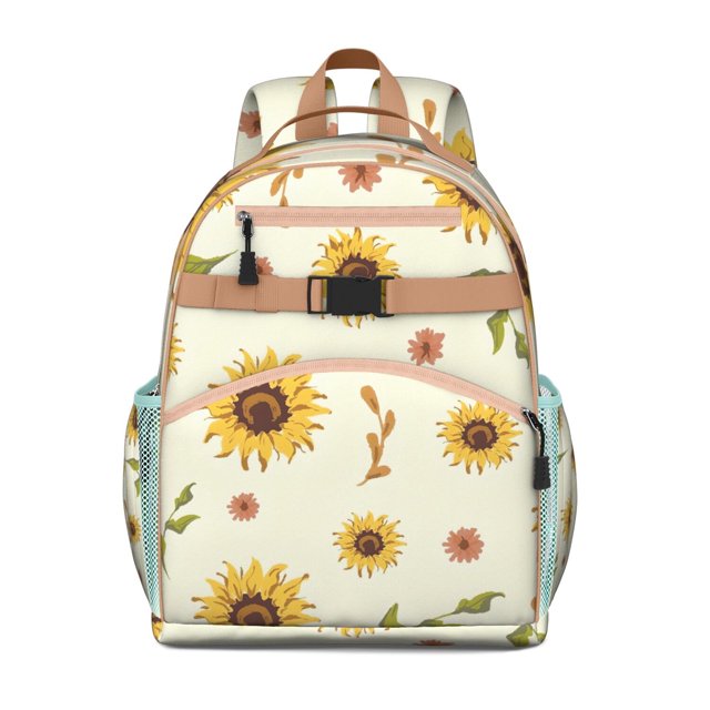Butterfly Floral Toddler Backpack Spacious Adjustable Shoulder Straps Chest Buckle Water-resistant Lightweight School Backpack