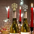 thumbnail image 3 of Holiday Time Bouchon de Bouteille de Vin Réutilisable en Forme de Flocon de Neige, Argent, Type Bouchon en Caoutchouc, 3 of 5