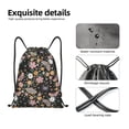 thumbnail image 4 of Saiise Floral Insects Pattern Sports Drawstring Backpack - String Swim Gym Bag with Wet Proof Pocket for Women&Men-Medium, 4 of 6