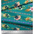 thumbnail image 2 of Soimoi Polyester Crepe Fabric Leaves & Floral Artistic Print Fabric by Yard 42 Inch Wide, 2 of 3
