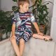 thumbnail image 4 of Balery Mallard Duck With American Flag Conjunto de Pijama Infantil de Manga Corta con Estampado – Ropa de Dormir de Algodón Suave-Small, 4 of 6