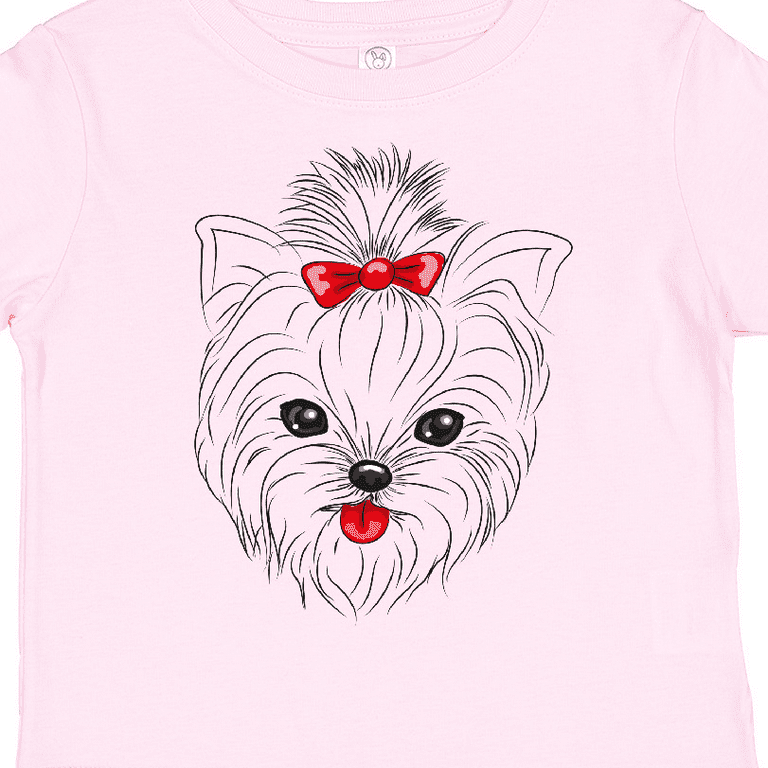 Inktastic Yorkie Dog Yorkshire Terrier Art Boys or Girls Toddler T