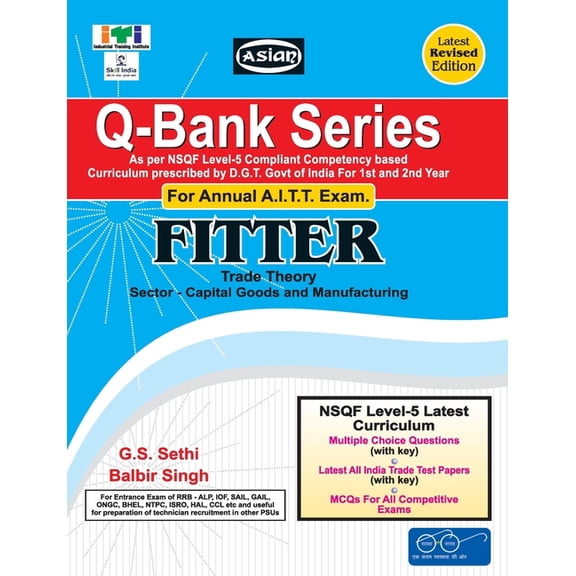 Up-Todate Q-Bank Fitter (Mcq Sol. Paper)(Nsqf - 5 Syll.) 1st & 2nd Yr., (Paperback)