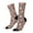 2 Black-2, variant on Foxes Pattern Sport Socks for Women and Men Crew Socks Sporty Calf Socks Casual Socks