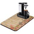 thumbnail image 1 of Coffee Bar Mat Accessories for Countertop Absorbent Hide Stain Rubber Backed Dish Drying Mats for Kitchen Counter Draining Pad Decor Gift Fit Under Coffee Maker Coffee Pot Espresso Machine (24x16in), 1 of 5