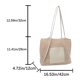 thumbnail image 5 of Bolsa De Hombro Bolso de mano para mujer Fashionalbe PU Underarm Bag Knitting Shopper Bag (Blanco), 5 of 8