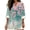 Cherry Flower Hummingbird, variant on FKELYI Oriental Flower Purple Print Faux Linen Shirts for Women Summer Blouse V-Neck 3/4 Sleeve Casual Top Soft Loose Fit Business Casual Outfits for Ladies, L