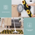thumbnail image 6 of Black Yellow Sunflower Pattern Kitchen Rugs Sets Of 3,Kitchen Runner Rugs Non Skid Washable,Decorative Kitchen Floor Mats for Kitchen,Sink,Laundry,17"x30"+ 17"x47" + 17"x59", 6 of 6