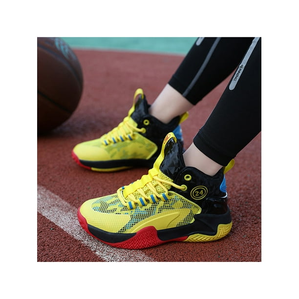 Black yellow basketball shoes outlet