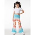 thumbnail image 5 of Girls Flare Pants, AI Digital Print Bell Bottoms,All-Season Sizes 3-13Y, 5 of 6