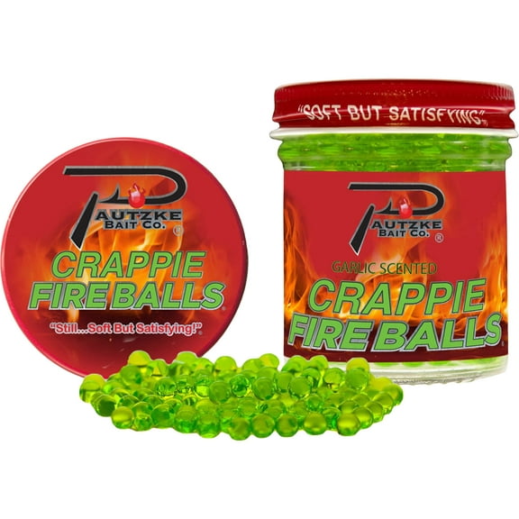 Pautzke Crappie Fire Balls – Chartreuse Garlic 1.35 oz