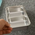 thumbnail image 2 of HeeHom Stainless Steel Double Compartment Snack Containers with Lids, 450ml Leak-Proof Reusable Food Containers, Dishwasher-Safe for Camping, Travel, Meal Prep & Dips, 2 of 7