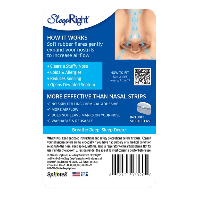 SleepRight Snore Stopper Breathe Aid, 20 Day Supply, 1-Count