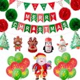 thumbnail image 1 of Conjuntos de globos de adornos navideños y carteles de Feliz Navidad para adornos navideños, regalos festivos y de Año Nuevo JAMW Sencillez, 1 of 3