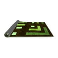 thumbnail image 2 of Ahgly Company Indoor Rectangle Abstract Green Modern Area Rugs, 8' x 12', 2 of 4