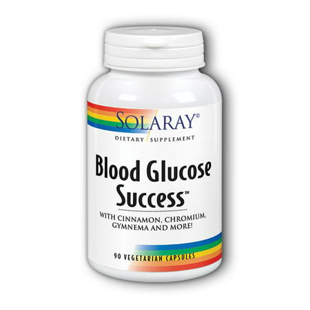 Solaray Blood Glucose Success Vegetable Capsules, 90