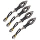 thumbnail image 3 of 4pcs Negro 12 LED Señales de Señal de de Motocicleta Universal, 3 of 8
