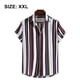 thumbnail image 2 of Camisas a rayas para hombre de Floerns Camisas casuales de manga corta con botones, 2 of 8