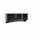 thumbnail image 4 of Shaker Cottage Storage Coat Hook with Bench Set, Charcoal Gray, 4 of 6