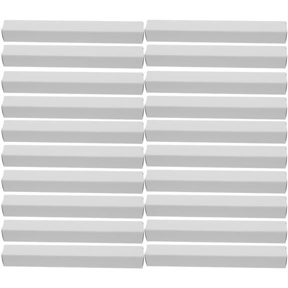 OUNONA White Cardboard Fan Storage Box for Small Hand Fans with Simple Design and Portable Convenience 20 Pieces