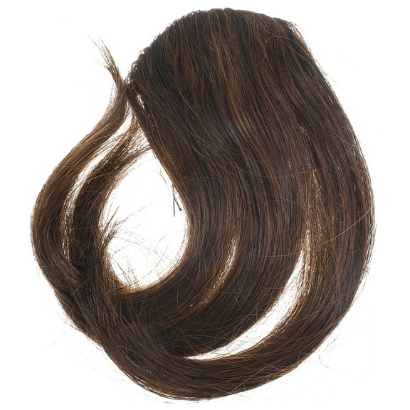 1PC Curly Fake Fringe Bang Clip-in Hair Extension Hairpiece for Girls Lady (Light Brown)