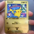 thumbnail image 3 of New Pikachu Cards Gold DIY Metal Card English Hard Iron Cards Gx Vmax Package Game Battle Collection Exchange Gifts, 3 of 5