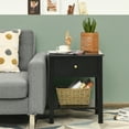 thumbnail image 2 of Costway End Table Nightstand Storage Display Drawer Shelf Beside Bedroom Black, 2 of 10