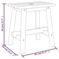 thumbnail image 4 of vidaXL Stool 45x29x45 cm Rectangular Solid Wood Acacia, 4 of 4