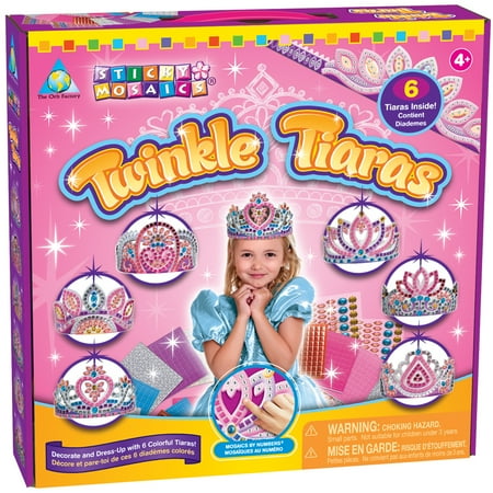 The Orb Factory Sticky Mosaics Kit, Twinkle Tiaras