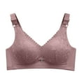 thumbnail image 2 of HongQid Womens Bra No Underwire Comfort Push Up Bras Soft Wireless Bralette Full Coverage Everyday Bra, 2 of 3