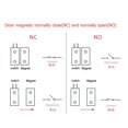 thumbnail image 4 of RC-36 NC Recessed Wired Door Contact Sensor Alarm Magnetic Reed Switch Brown, 4 of 4