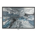 thumbnail image 3 of 30" x 59" Abstract Framed Wall Art with Silver Foil Accents and Black Frame, by DecMode, 3 of 9