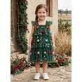 thumbnail image 5 of RUINIXCW Toddler Baby Girl Christmas Tree Dress Outfit Kids Girl Flying Sleeve Poms Decor Shinny Star Tutu Tulle Dress Little Girls Summer Fall Cake Smash Party Dress, 5 of 9