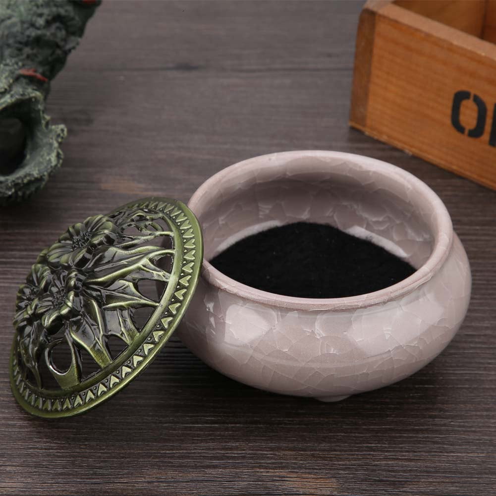 Ceramic Censer,Ceramic Incense Burner Ice Ice Cracking Ceramic Incense Burner Ceramic Incense Burner Masterfully Created