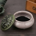 thumbnail image 2 of Ceramic Incense Burner Ice Cracking Censer Incense Holder Home Teahouse Decor(Diamond Gray), 2 of 8