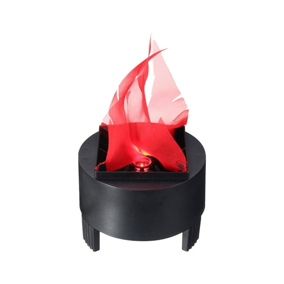 PPKVUFD 3D Electronic 110V LED Fake Fire Flame Simulated Effect Light No Heat Base Support for Halloween, Christmas, Festival, Night Clubs