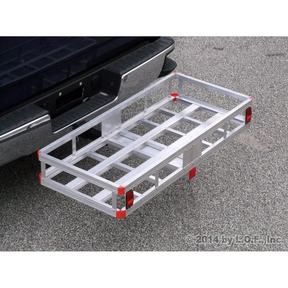 Bumper Hitch Cargo Carrier Basket 500lb Capacity for 2" Reveiver with
