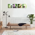 thumbnail image 2 of Spa Decor Zen Decor 4 Panels Spa Still Life with Candle Stone Green Bamboo Pink Waterlily Flowers Pictures Modern Canvas Artwork Spa Zen Prints on Canvas Wall Art for Bathroom Spa Decor Framed, 2 of 6