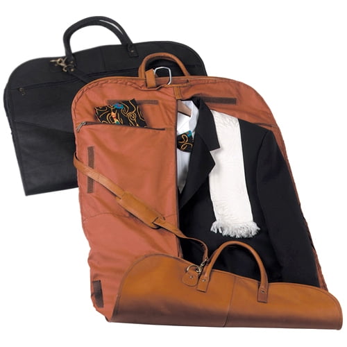 Garment Bag Travel Luggage in Genuine Leather