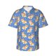 thumbnail image 1 of Balery Corgi Camisas hawaianas de manga corta para hombre, camisas playeras de corte holgado, camisas de vacaciones con botones,Large, 1 of 7