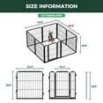 thumbnail image 3 of FXW Homeplus Unleashed Indoor Dog Playpen - Stress-Free and Safe Play, Heavy Duty 24 Inch 8 Panels Dog Pen for Puppy and Small Dogs, Black│Patented, 3 of 7