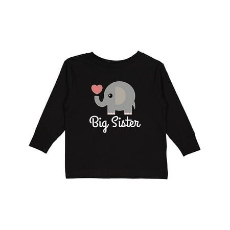 

Inktastic Big Sister Girls Announcement Gift Toddler Toddler Girl Long Sleeve T-Shirt