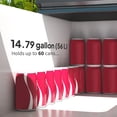 thumbnail image 4 of Chariot Glacière Extérieur Roulant de 60 Pintes avec Tablette de Rangement, Glacière de Patio Portable pour Boissons avec Roues Verrouillables et Ouvre-Bouteille, Noir, 26,4 Pouces L x 13,8 Pouces L x 31,5 Pouces H pour Jardin et Piscine, 4 of 7