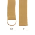 thumbnail image 4 of NYFASHION101 Unisex Canvas Stretch Elastic Belt with Silver Metal Round Buckle, Beige, 4 of 4