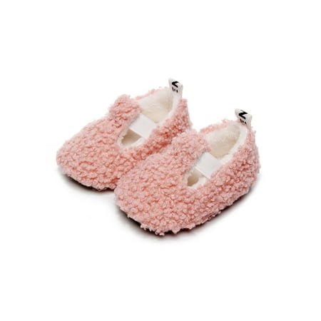 

Bellella Newborn Slippers First Walker Flats Prewalker Casual Shoes Breathable Party Winter Warm Pink 3C