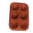 thumbnail image 1 of Toystoory Moldes de silicona para jabón de media esfera, 4 colores, 6 agujeros, utensilios para decoración de pasteles, pudín, gelatina, Herramientas y accesorios para hornear, 1 of 5