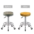 thumbnail image 5 of Lsque nachos cracker Pattern Round Bar chair cushion covers Velvet Fabric Premium Comfort Protects from Scratches and Stains for 14-17 Inch Chair-12 inch, 5 of 7